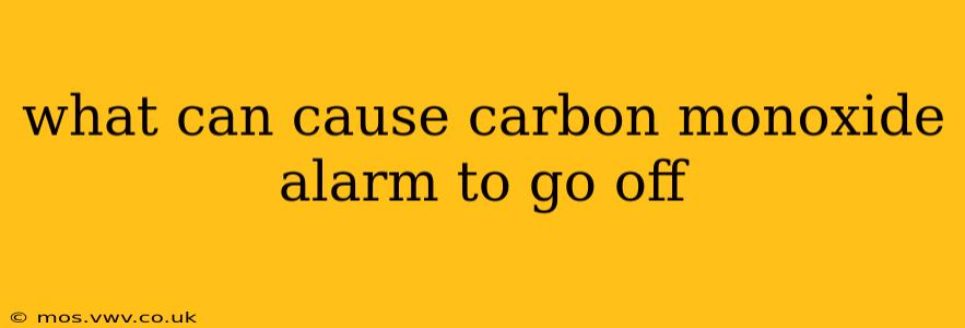 what can cause carbon monoxide alarm to go off