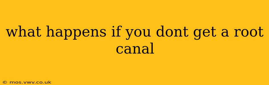 what happens if you dont get a root canal