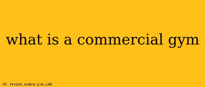 what is a commercial gym