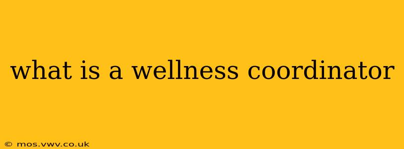 what is a wellness coordinator