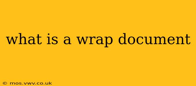 what is a wrap document