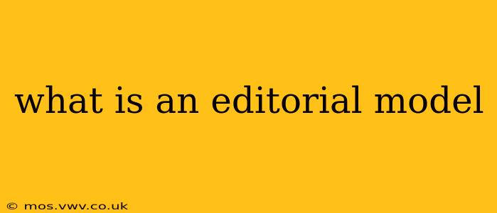 what is an editorial model