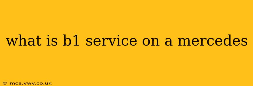 what is b1 service on a mercedes