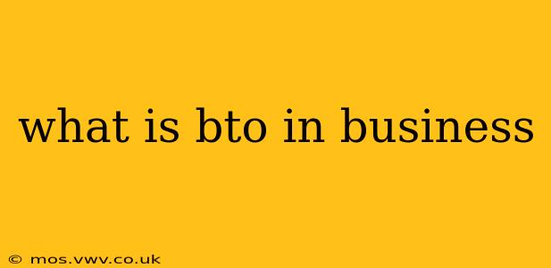 what is bto in business