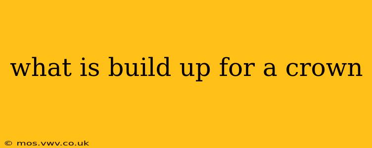 what is build up for a crown