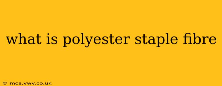 what is polyester staple fibre