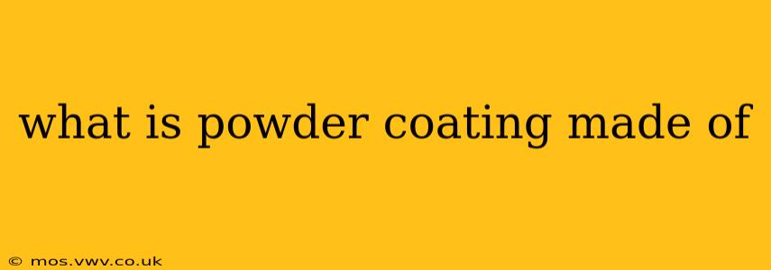 what is powder coating made of