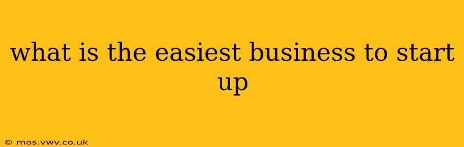 what is the easiest business to start up
