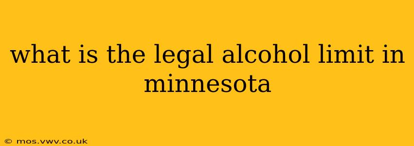 what is the legal alcohol limit in minnesota