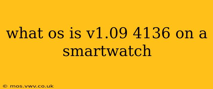 what os is v1.09 4136 on a smartwatch