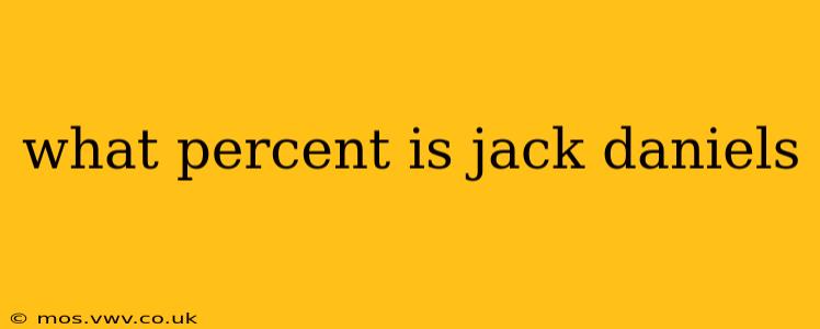 what percent is jack daniels