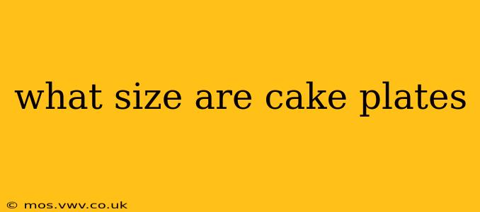 what size are cake plates