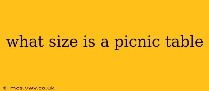 what size is a picnic table