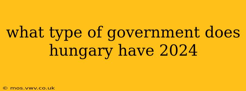 what type of government does hungary have 2024