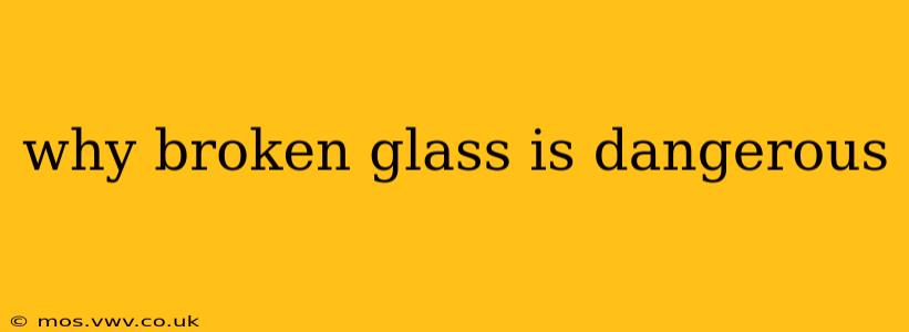 why broken glass is dangerous