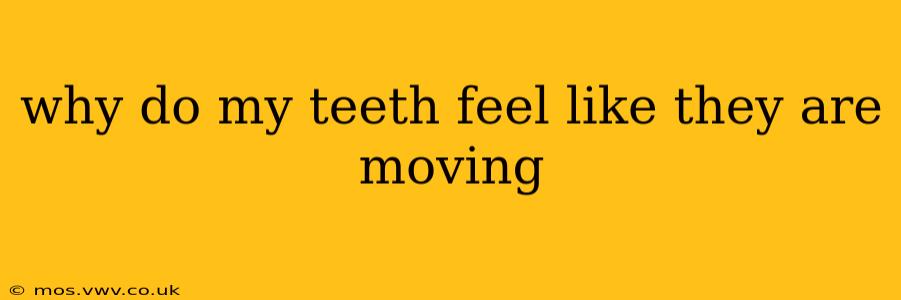 why do my teeth feel like they are moving