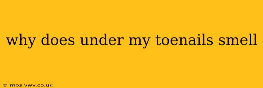 why does under my toenails smell