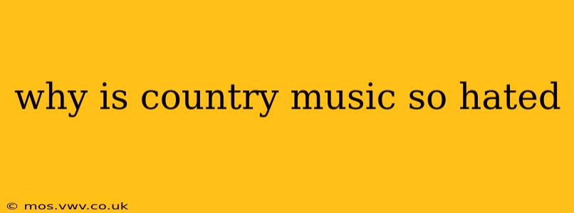 why is country music so hated