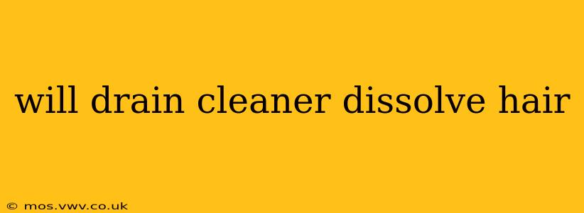 will drain cleaner dissolve hair