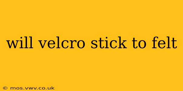 will velcro stick to felt