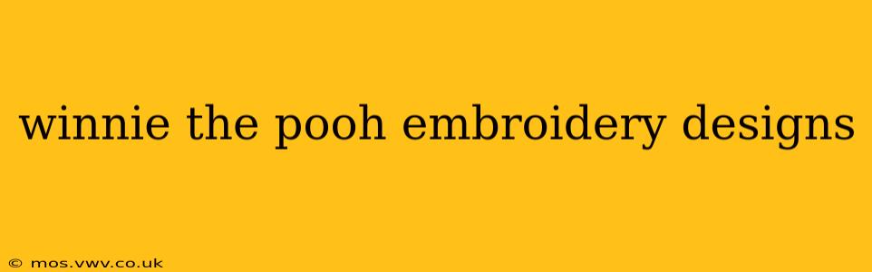 winnie the pooh embroidery designs