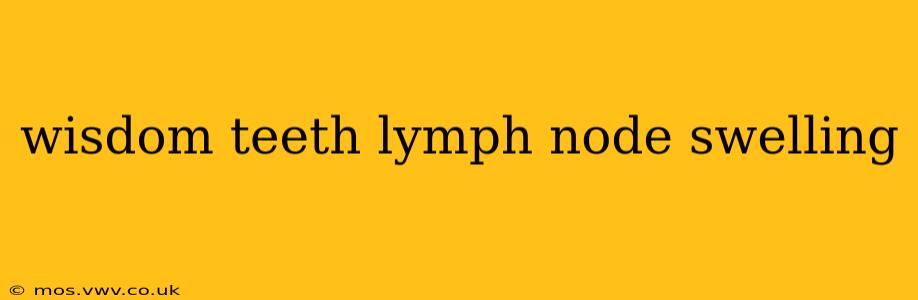 wisdom teeth lymph node swelling